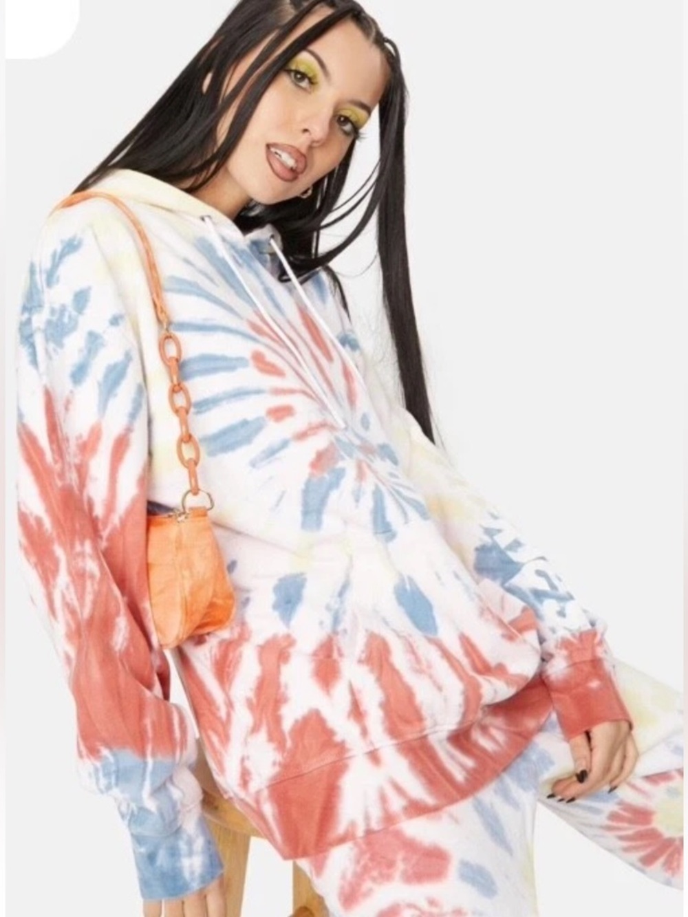 Dickies Girl Apricot Swirl Tie Dye Hoodie Dolls Kill Size XS